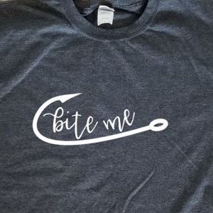 Bite Me Fishing Hook - unisex comfortable t-shirt
